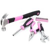 FASTPRO 15-Piece Pink Tool Kit, Household Tools set for women,