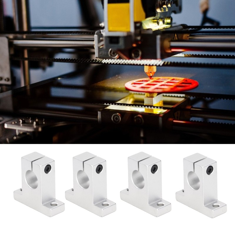 4 Pcs Rail Guide Support Aliminum Alloy Linear Motion Bracket