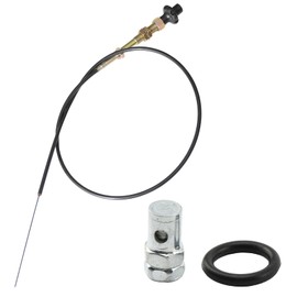 FANHAY VCGTX06 6FT Heavy Duty Vernier Adjustable Black Locking 6 FT Throttle Control Cable Vernier Control Cable