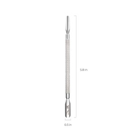 Nghia Pusher - S-507 (Stainless Steel) | Double–Ended Cuticle Pusher | Precision Nail Care Tool| Premium Quality for Nail Care | Ergonomic Design | Suitable for Professional & Home Use