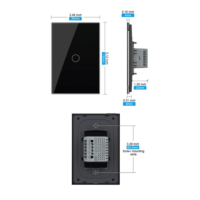 LIVOLO WiFi Touch Wall Switch for Smart Home, Compatible with