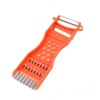 Saim Vegetable Peeler Metal Scraper Fruit Grater Slicer Orange Red
