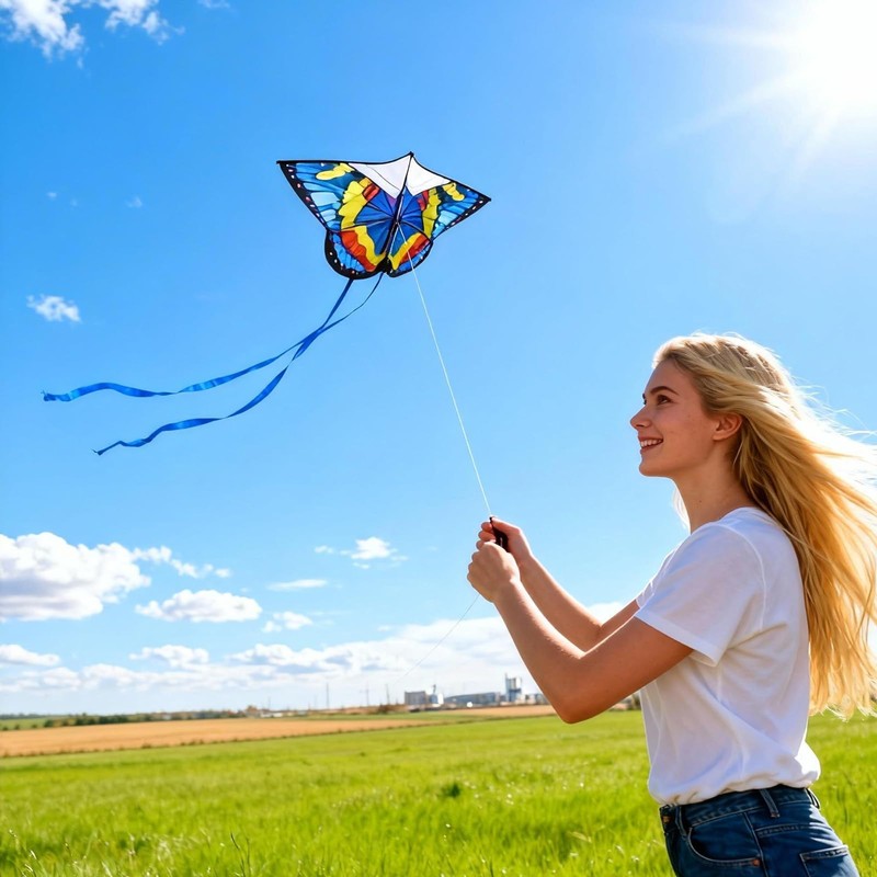 Butterfly Kite Kids Adults Easy to Fly Assemble Ages 4-8