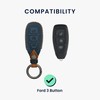 kwmobile Key Cover Compatible with Ford 3 Button Car Key