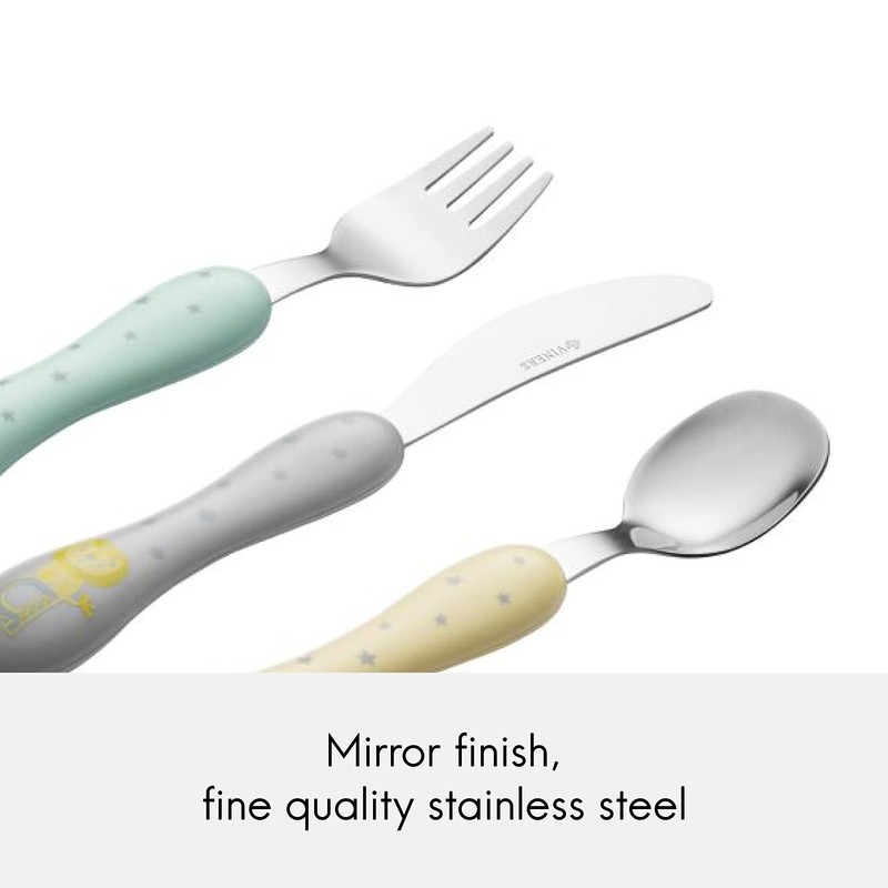 Viners Kids First Cutlery Set - Toddler’s Textured Easy Grip