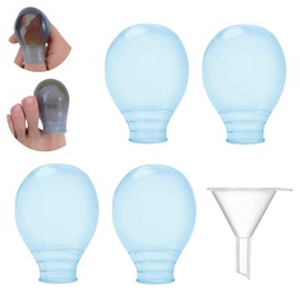 Finger Covers & Waterproof Toe – Durable Shower Sleeves for Pedicures,Bathing Manicures,Nail Care – Comfort-Fit Waterproof Finger Protectors with Bonus Liquid Funnel(2 Large + 2 Small）