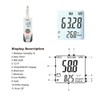 Hygro-Thermometer Psychrometer, Handheld Digital Humidity Temperature Meter with Dew Point