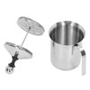 Manual Milk Frother, 27oz Stainless Steel Hand Pump Milk Frother