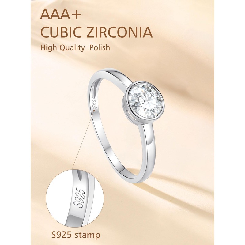 FindChic 925 Silver Cubic Zirconia Heart / Round / Square