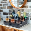 Classic Wooden Cologne Organizer for Men 3 Tier Black |