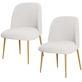 SZJIAHTM 2 Pcs Dining Chair Covers Soft Stretch Slipcover Polyester Armless Curved Back Kitchen Chair Slipcovers Protector for Living Room and Bedroom