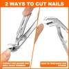 Toenail Clippers for Seniors Thick Toenails, Upgrade Angled Head Large