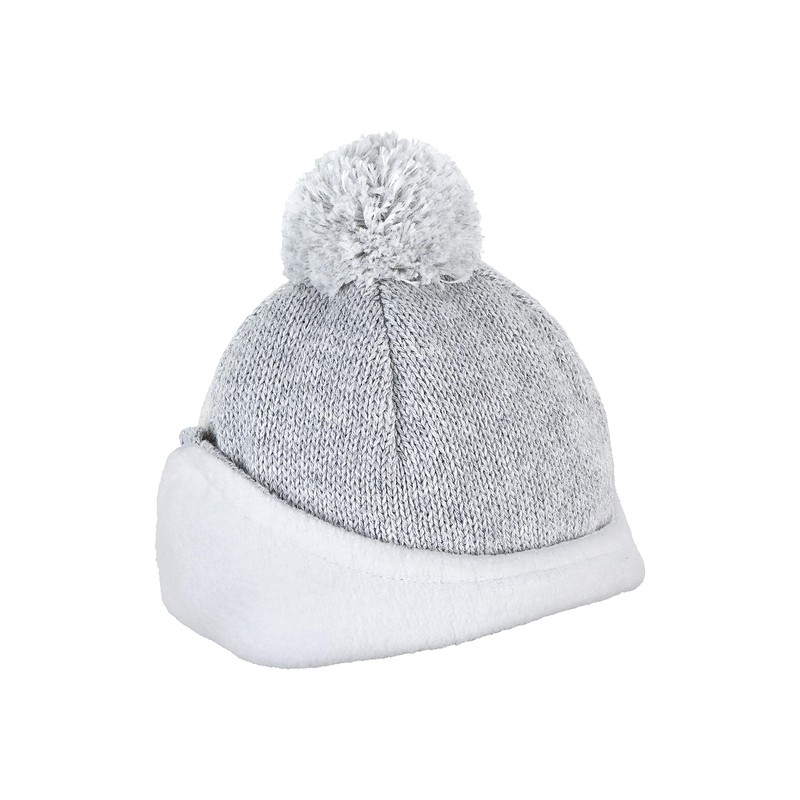 Sterntaler Unisex Children's Ocs Knitted Hat, Silver melange