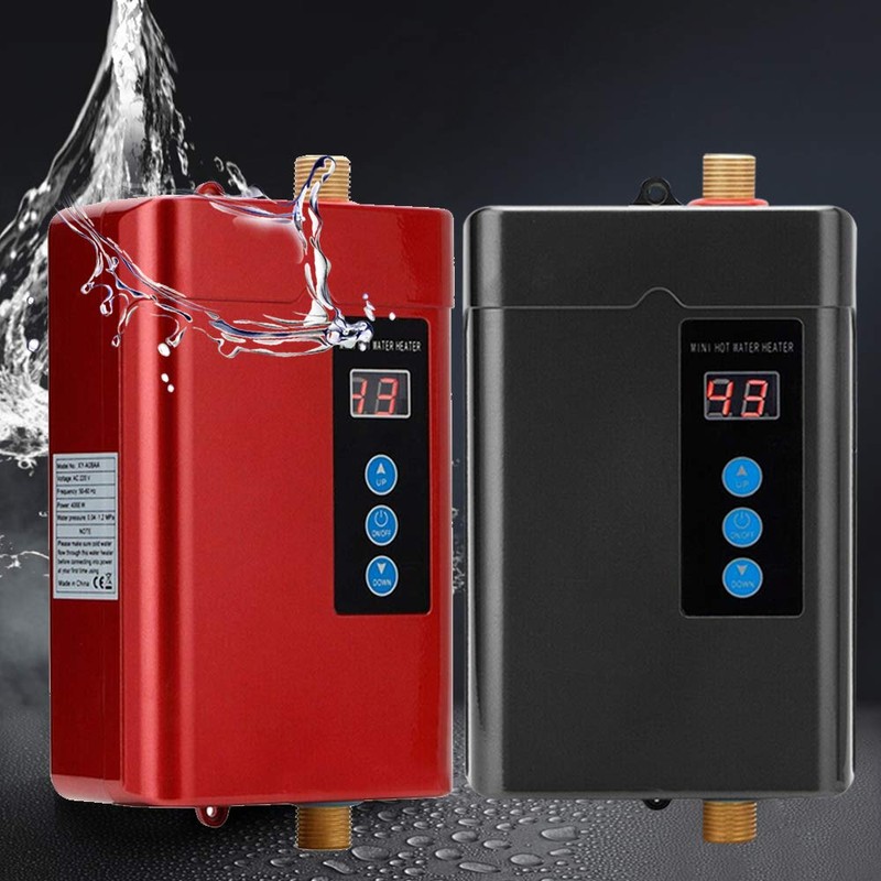 3KW Electric Tankless Hot Water Heater Portable Mini On Demand