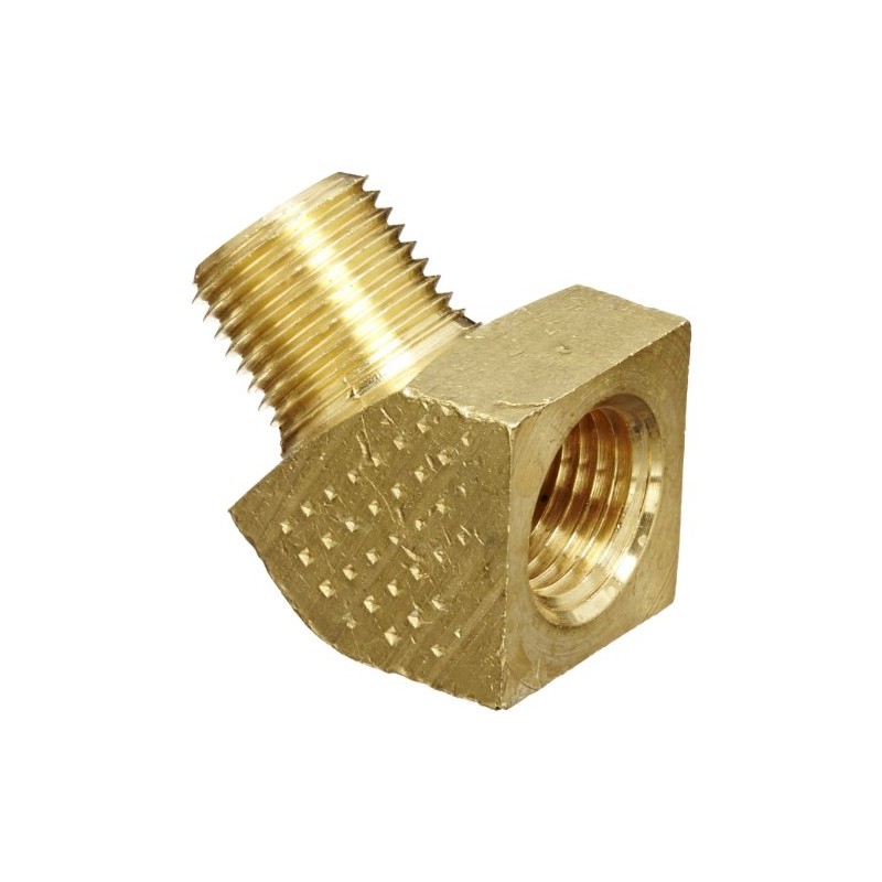 Eaton Weatherhead 3350X2 Brass CA360 Fitting, 45 Degree Elbow, 1/8"