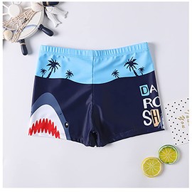 NautySaurs Boys Swimming Trunks 2-12 Years Baby Boys' Swimwear Kids Swim Shorts with Cartoon Dinosaurs (9-12 Years, Set 1)