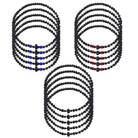 DICOSMETIC 20 Stück 4 Farben Verstellbares Polyester Orthodoxes Gebetsseil Schwarz 33 Knoten Chotki Gebetsseil Dünnes Armband Komboskini Armband Chotki Religiöses Geschenk Für Männer Und Frauen