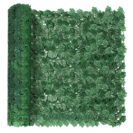 Artificial Ivy Privacy Fence Screen, 47x158 in(52 sqft) Artificial Faux Ivy Hedge Leaf and Vine, Grass Wall Greenery Backdrop Wall for Balcony Indoor Ourdoor Garden Fence (40 PCS)