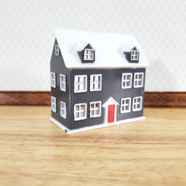 Unbranded 1:144 Scale Dollhouse Miniature Dolls House with Red Door