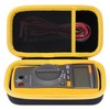 Peyyargo Storage Case Compatible with Fluke 117/116/115/114/113/233 Digital Multimeter (Black+Yellow)