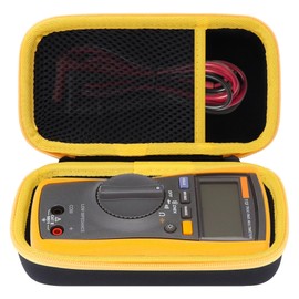 Peyyargo Storage Case Compatible with Fluke 117/116/115/114/113/233 Digital Multimeter (Black+Yellow)