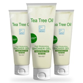 Shower Gel, Bath Soap and Shampoo gel (body, feet, armpits, nails, face and hair) Combats body odour. Anti-acne. Purifies, detoxifies and deep cleanses skin - 3 x 200 ml - 3 x 7.59 fl. oz.