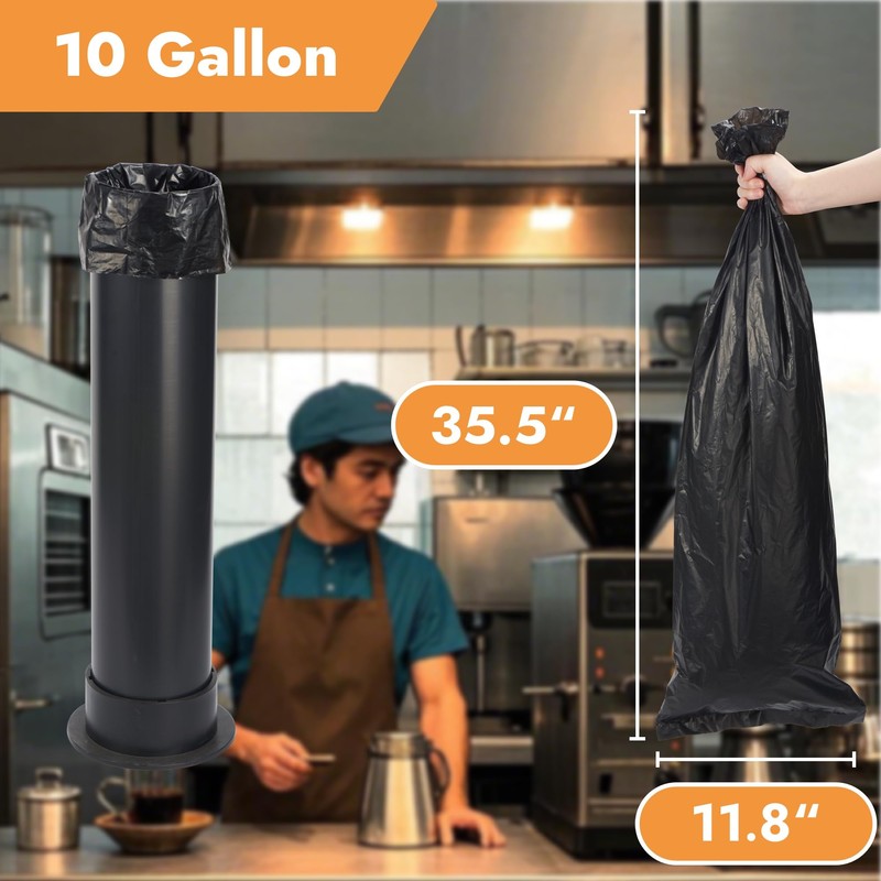 CURTA Garbage Bags for Espresso Standing Knock Box, 30 Count,