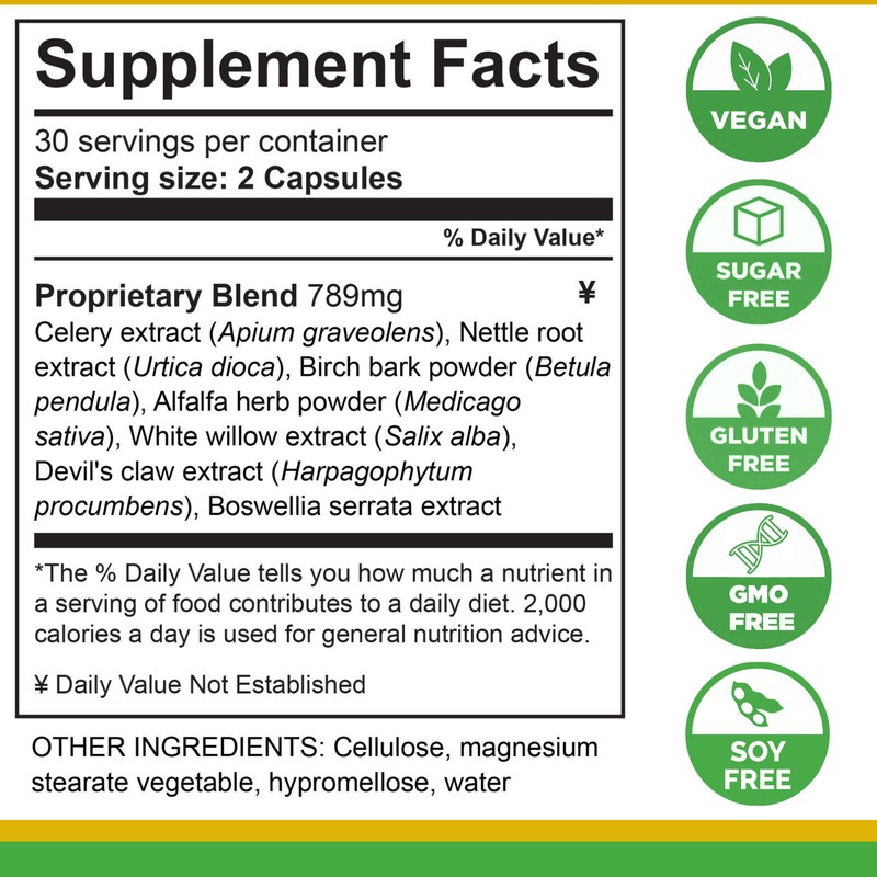 Lifetones Uric Acid Support Capsules - 60 Count