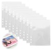 MEXRUMI Pack of 10 Binder Pockets PVC 6-Hole Folder A5