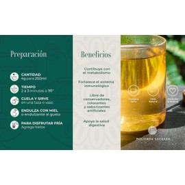 Molienda Sagrada, Molienda Sagrada , Té Bambita / Infusión De Té Verde En Hoja Y Un Toque A Mango , 250 G, 250 gramos