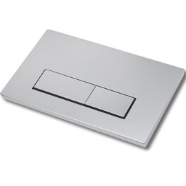 Mendorio Toilet Push Plate Compatible with Geberit Sigma, UP300 & UP320 Series Actuator Plates, Double Flush, Plate Size 245 × 164 mm, Equipped with Flush Lever Set and Mounting Frame (Silver Grey)
