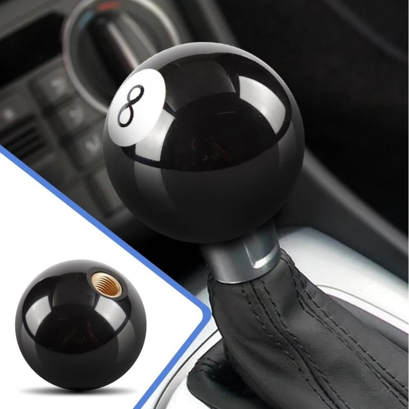 Billiard Shift Knob 8 Number Ball Type MT Car Universal