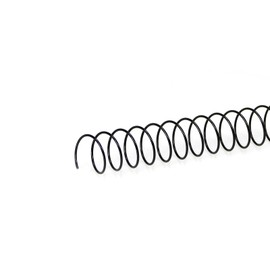 RAYSON Wire Spiral Binding Coils, 60 Sheets, 3:1 Pitch, 11.1 mm, Black, A4, Pack of 100