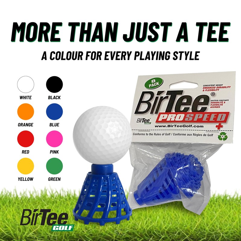 BirTee Golf Tees - PRO Speed Plus with Flexibility &