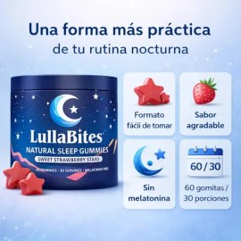 Gomitas Para Dormir Sin Melatonina Lullabites 60 Pzas                                                                                                 