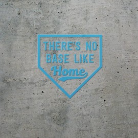 Transparent Decal Stickers of There's No Base Like Home (Azure Blue) Premium Waterproof Vinyl Decal Stickers for Laptop Phone Accessory Helmet Car Window Mug Tuber Cup Door Wall Decor ANDSKUS0g7160BE