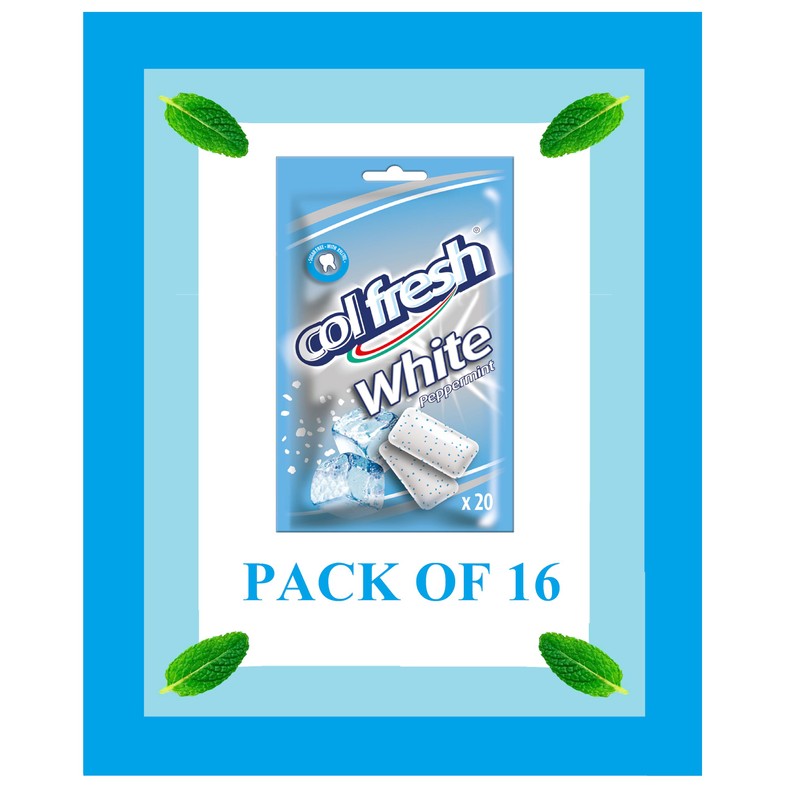 ColFresh Sugar Free Chewing Gum with Xylitol, Peppermint Flavor, 1