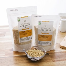 Organic Brown Rice Flour 400g Level 2 Medium Grain / 유기농현미가루 400g 2단계 중간입자