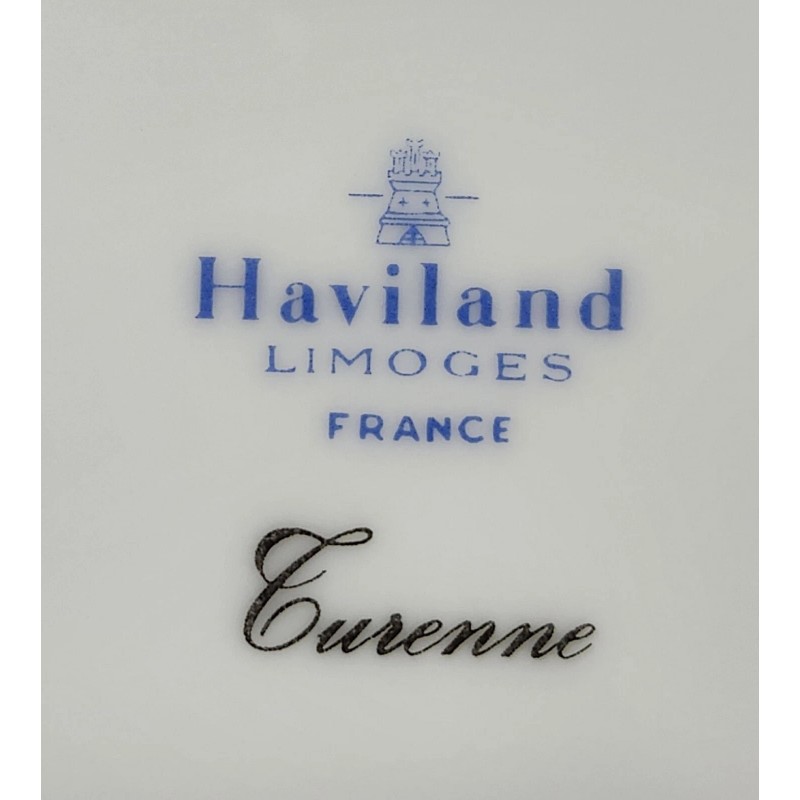 Haviland France TURENNE COBALT Rim Soup Bowl Never Used BRAND