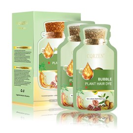 HUANG YI Natural Plant Hair Dye, New Botanical Bubble Hair Dye 30ml 10Packs/Box, Pure Plant Extract for Grey Hair Color Bubble Dye, New Botanical Bubb