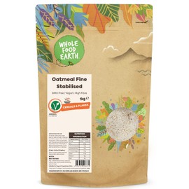 Wholefood Earth Oatmeal Fine Stabilised 1 kg | GMO Free | High Fibre