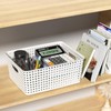 Rocketmyth Plastic Woven Storage Basket, Colorful Storage Basket Plastic, 4