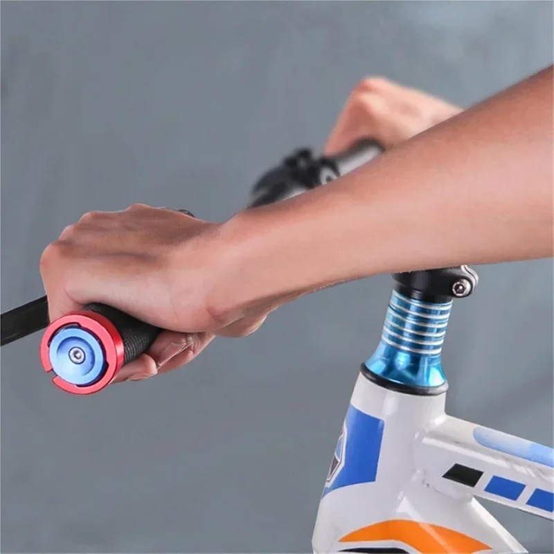 2PCS Handlebar End Caps - Bike Bar Ends with Tool