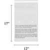 EcoSwift - 12” X 17” (10 Count) Self Seal Clear