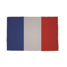 U24 Glasses Cleaning Cloth France Flag Glass Cleaning Cloth Microfibre Cloth