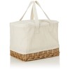 Heads BNR-KCB-S Insulated Bag with Basket Bonheur Eco Bag, White,