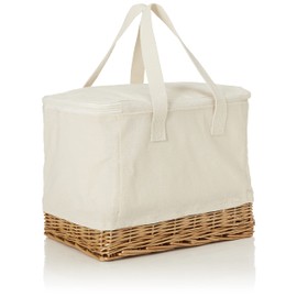 Heads BNR-KCB-S Insulated Bag with Basket Bonheur Eco Bag, White, Size M, 1 Piece