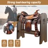 Novona Paulownia Wood Saddle Rack, Ideal Saddle Stand for Horse