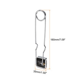 sourcing map Tool for Welding 7.09 x 1.50 x 1.18 in inch Alloy Chrome Plating for Torch Spark Strike Welding Brazing Soldering Survival Tool Outdoor, Silver Tone
