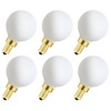 XININSUN Frosted G16.5 globe light bulb,e12 Round Candelabra Bulb 40